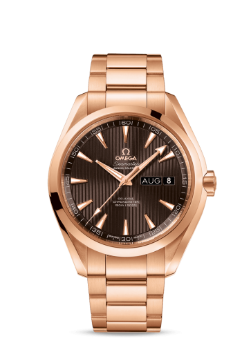 Omega Seamaster Aqua Terra 150M Co-Axial 43 Annual Calendar Red Gold / Grey / Bracelet